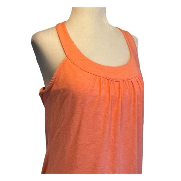 Calia Keyhole Back Double Layer Tank Top Guava Orange Knit S - Picture 2 of 9